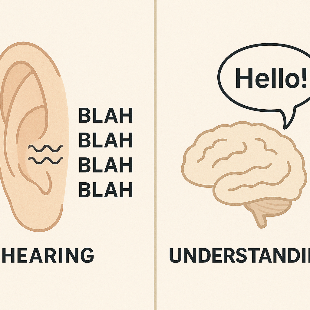 Hearing test equipment in audiology clinic